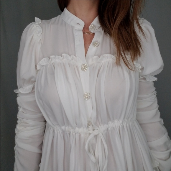 Ina white babydoll dress - Picture 7 of 8